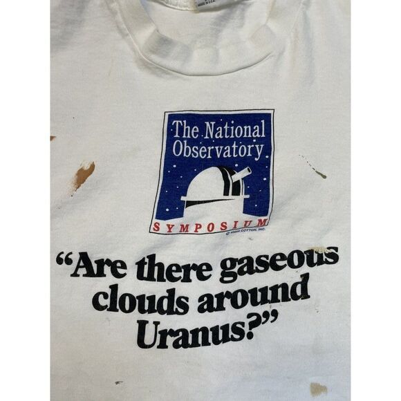 VTG The National Observatory Symposium T-shirt Women Medium 90s Single Stitch - Picture 2 of 10